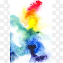 彩色墨迹摄影-空若网 彩色墨迹摄影-空若网