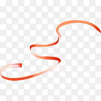 橙色节日卡通丝带-空若网 橙色节日卡通丝带-空若网