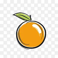 橙子卡通矢量素材-空若网 橙子卡通矢量素材-空若网