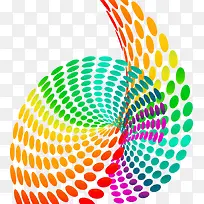 矢量炫彩圆点-空若网 矢量炫彩圆点-空若网