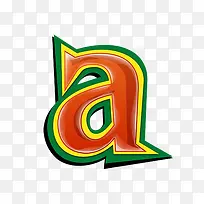 红绿立体字母a-空若网 红绿立体字母a-空若网