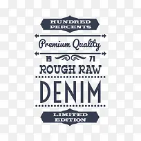 牛仔服饰标签矢量素材-空若网 牛仔服饰标签矢量素材-空若网