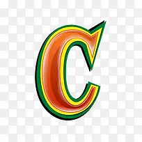 红绿立体字母c-空若网 红绿立体字母c-空若网