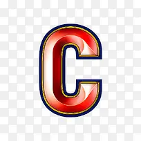 红色立体字母c-空若网 红色立体字母c-空若网