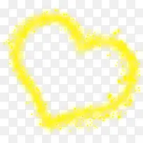 黄色星光爱心云彩-空若网 黄色星光爱心云彩-空若网