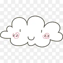 手绘可爱卡通云彩-空若网 手绘可爱卡通云彩-空若网