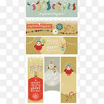 圣诞节卡通袜子横幅-空若网 圣诞节卡通袜子横幅-空若网