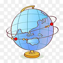 卡通地球仪素材-空若网 卡通地球仪素材-空若网