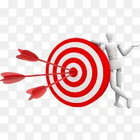 红色白色标靶小人-空若网 红色白色标靶小人-空若网