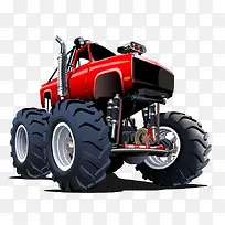 卡通手绘卡通越野车-空若网 卡通手绘卡通越野车-空若网