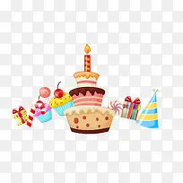 生日蛋糕和礼物-空若网 生日蛋糕和礼物-空若网