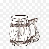 手绘杯子素材免抠图-空若网 手绘杯子素材免抠图-空若网