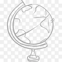 手绘地球仪-空若网 手绘地球仪-空若网