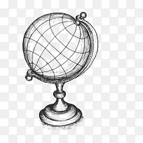 手绘地球仪-空若网 手绘地球仪-空若网