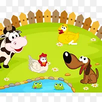 矢量卡通草地-空若网 矢量卡通草地-空若网