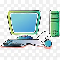 卡通台式电脑-空若网 卡通台式电脑-空若网