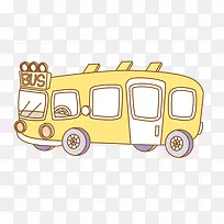 手绘公交车-空若网 手绘公交车-空若网