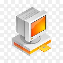 矢量台式电脑-空若网 矢量台式电脑-空若网