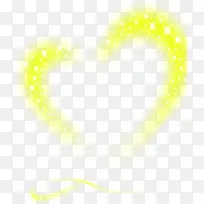 黄色唯美梦幻星光爱心-空若网 黄色唯美梦幻星光爱心-空若网