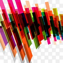 矢量多彩方块重叠图案-空若网 矢量多彩方块重叠图案-空若网