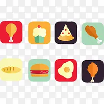 扁平化APP元素矢量素材-空若网 扁平化APP元素矢量素材-空若网