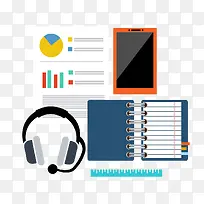 矢量扁平化办公素材-空若网 矢量扁平化办公素材-空若网