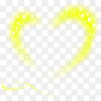 黄色星光设计卡通爱心-空若网 黄色星光设计卡通爱心-空若网