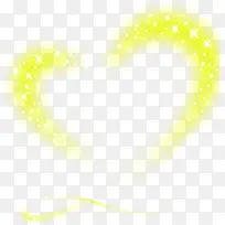 黄色卡通星光爱心-空若网 黄色卡通星光爱心-空若网
