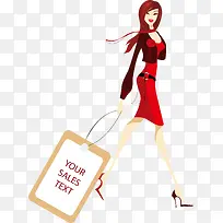 卡通时尚女郎-空若网 卡通时尚女郎-空若网