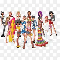 时尚女人素材合剂-空若网 时尚女人素材合剂-空若网