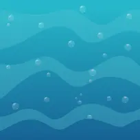 蓝色海洋卡通背景-空若网 蓝色海洋卡通背景-空若网