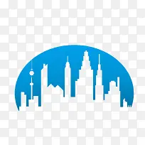 矢量城市剪影素材-空若网 矢量城市剪影素材-空若网
