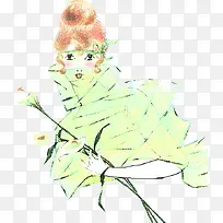 朦胧女孩插画-空若网 朦胧女孩插画-空若网