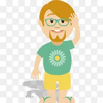 手绘卡通哥哥-空若网 手绘卡通哥哥-空若网