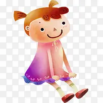 可爱女孩手绘人物-空若网 可爱女孩手绘人物-空若网