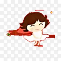 可爱少女手绘人物-空若网 可爱少女手绘人物-空若网