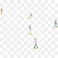 可爱行走踏青人物-空若网 可爱行走踏青人物-空若网