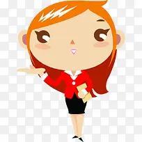 可爱女生讲解人物-空若网 可爱女生讲解人物-空若网