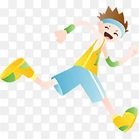 可爱创意奔跑人物-空若网 可爱创意奔跑人物-空若网