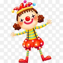 可爱卡通小丑人物-空若网 可爱卡通小丑人物-空若网