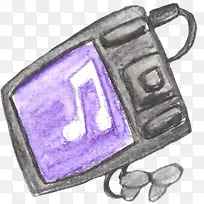 手绘电视机-空若网 手绘电视机-空若网