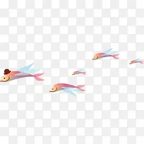 卡通可爱鱼群-空若网 卡通可爱鱼群-空若网