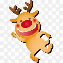 手绘黄色可爱小鹿-空若网 手绘黄色可爱小鹿-空若网