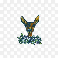 手绘小鹿-空若网 手绘小鹿-空若网