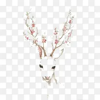 水彩小鹿-空若网 水彩小鹿-空若网