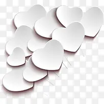 白色浪漫唯美爱心创意-空若网 白色浪漫唯美爱心创意-空若网