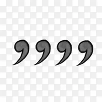 单色符号角白色字体-逗号-空若网 单色符号角白色字体-逗号-空若网