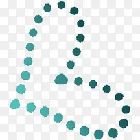 青色圆点爱心图片-空若网 青色圆点爱心图片-空若网