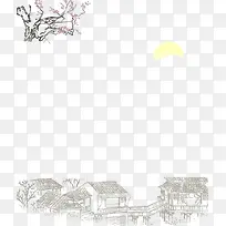 水彩墨房子-空若网 水彩墨房子-空若网