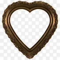 金色爱心框装饰-空若网 金色爱心框装饰-空若网